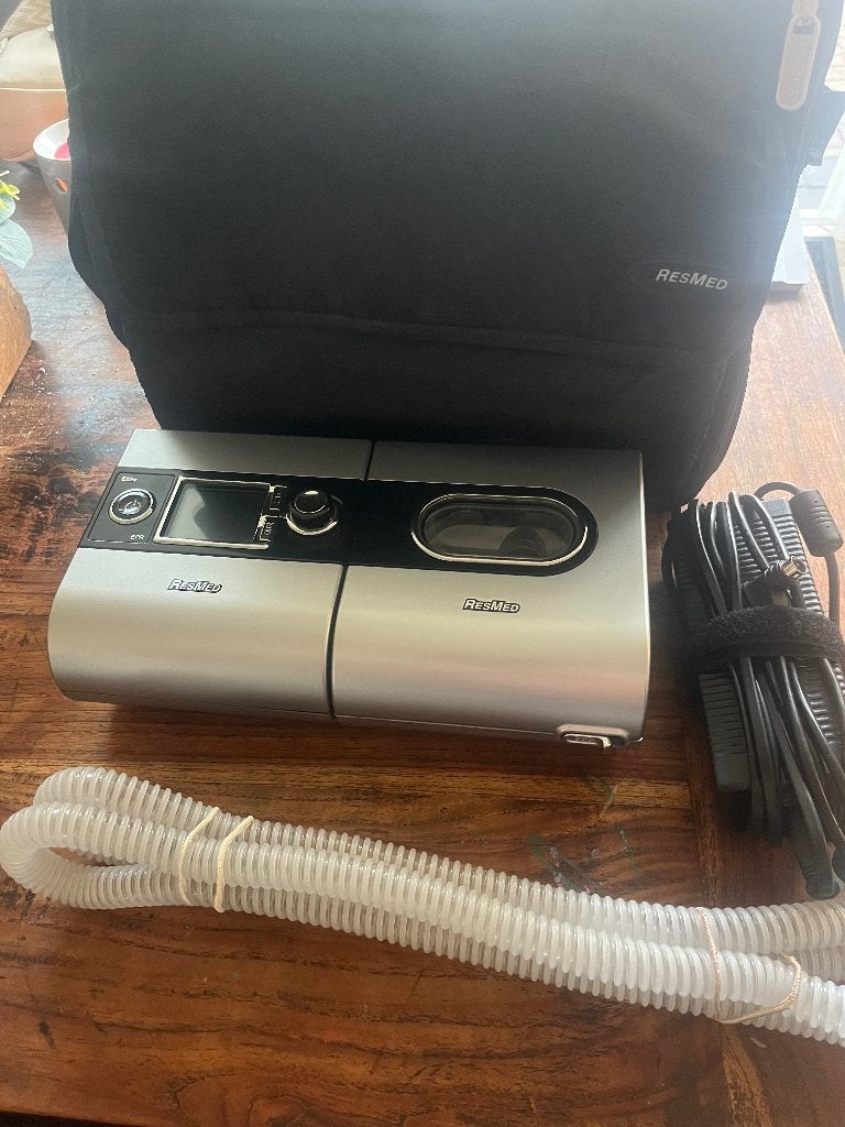 Cpap resmed snurkapperaat apneu osas, Ophalen, Gebruikt