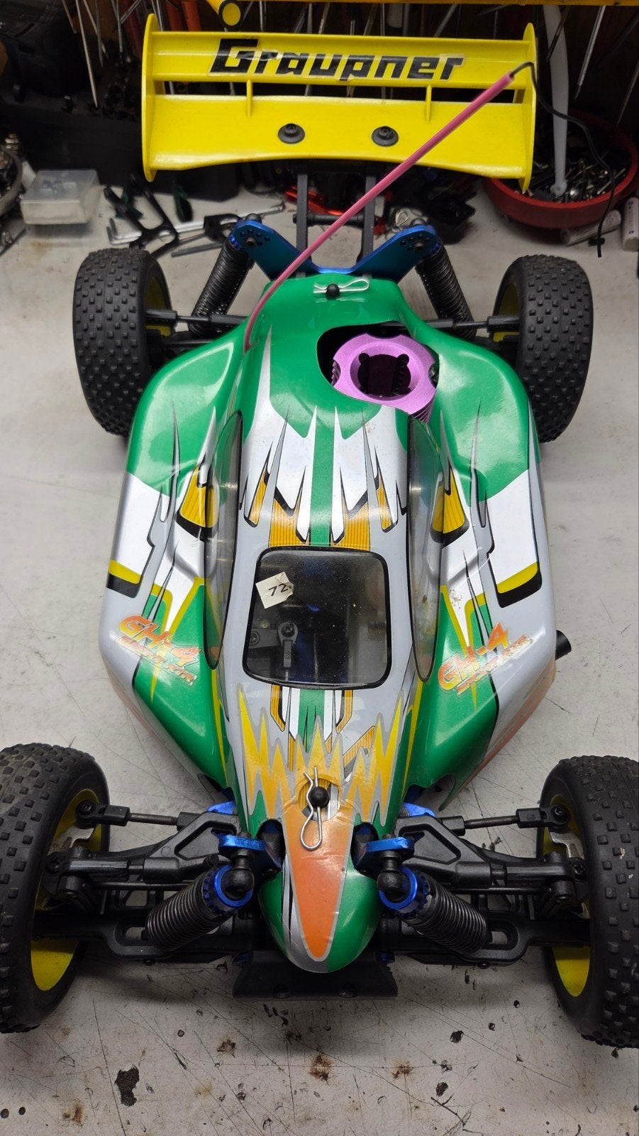 Te koop mooie craupner, Gebruikt, Auto offroad, Ophalen of Verzenden, Schaal 1:8