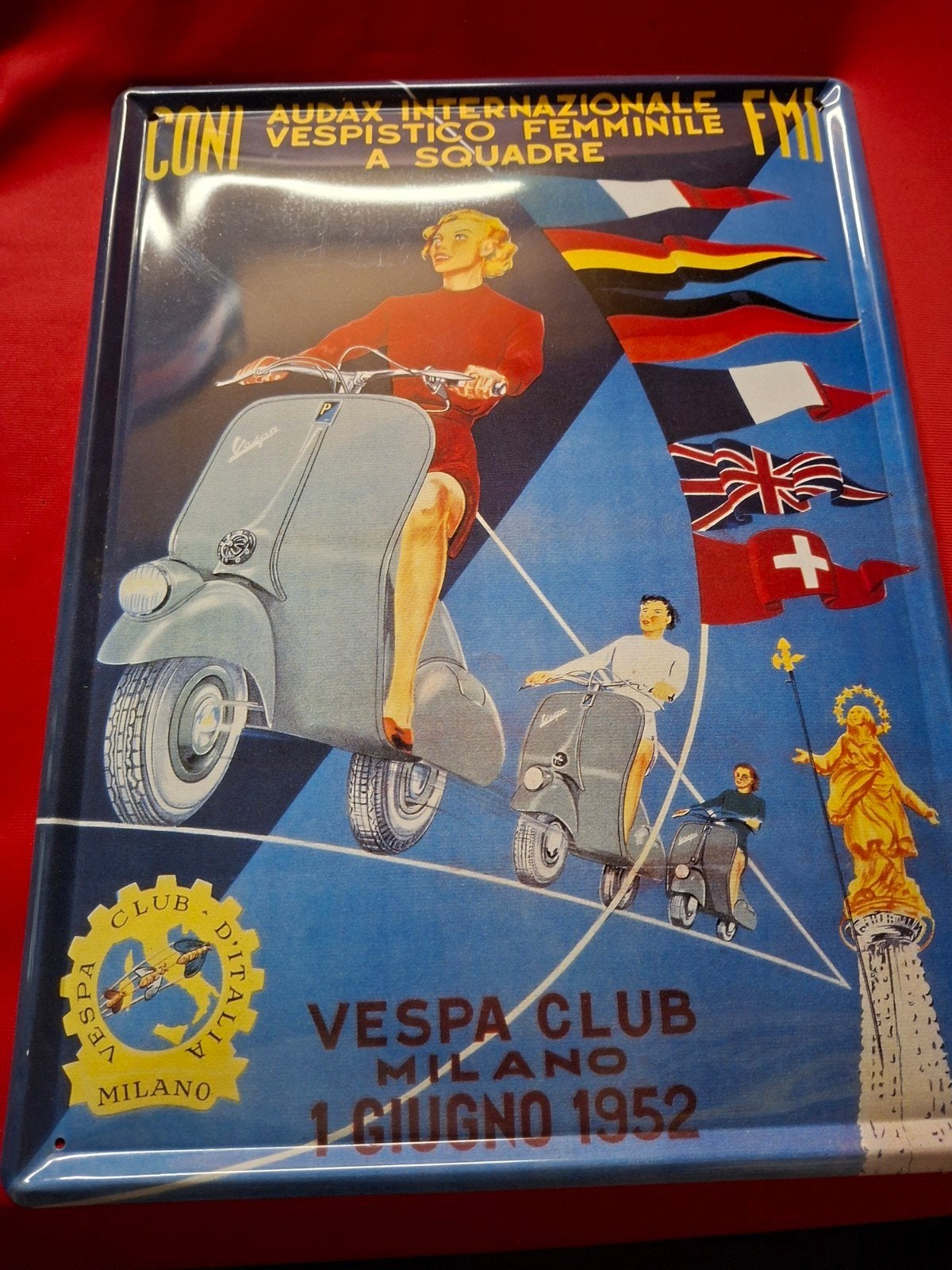 Vespa bord, Ophalen of Verzenden