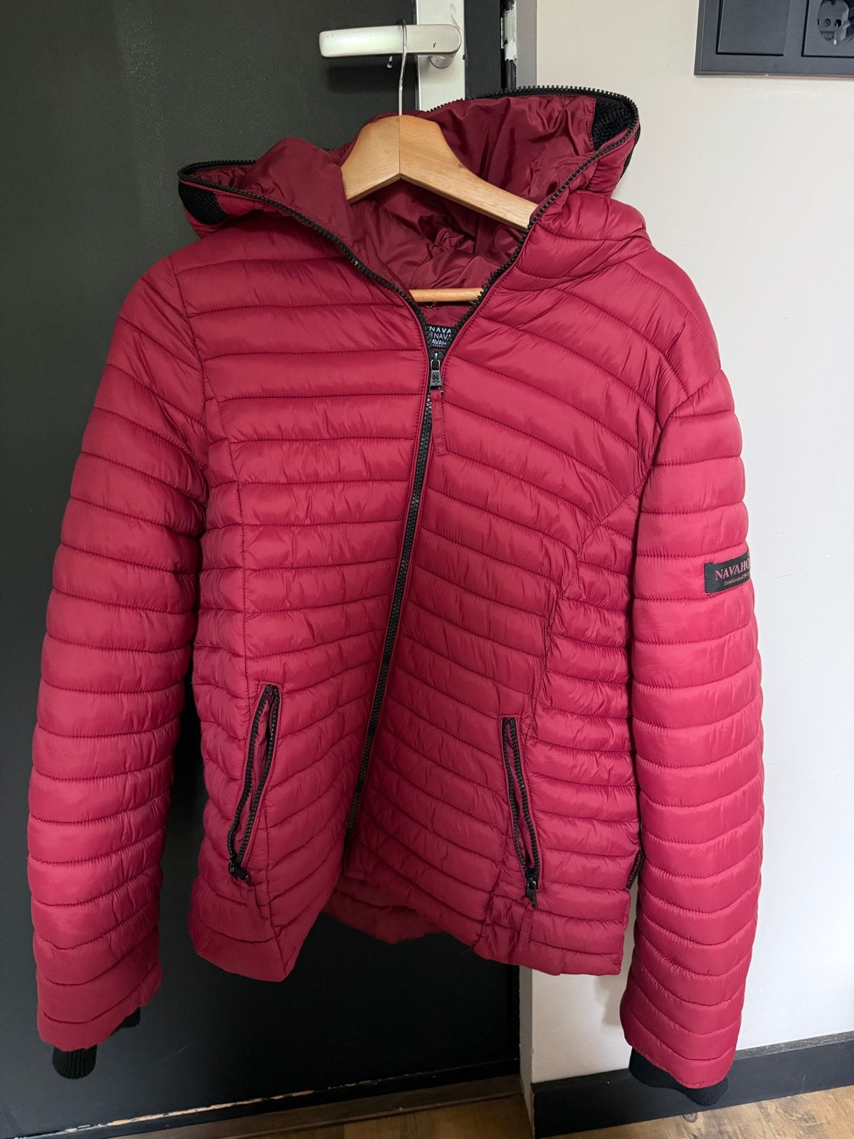 Navahoo gewatteerde jas - Bordeauxrood - Maat XL, Kleding | Dames, Jassen | Winter, Verzenden, Zo goed als nieuw, Maat 42/44 (L)
