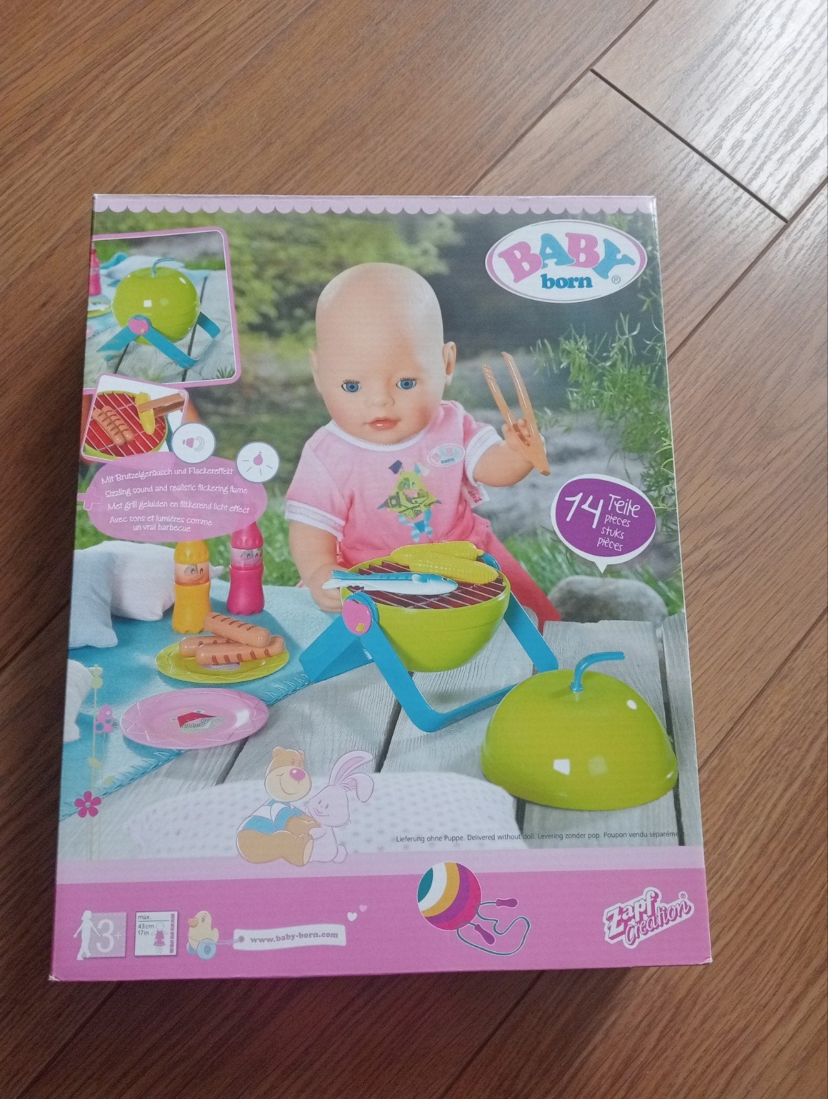 baby born bbq set, Ophalen, Zo goed als nieuw, Babypop