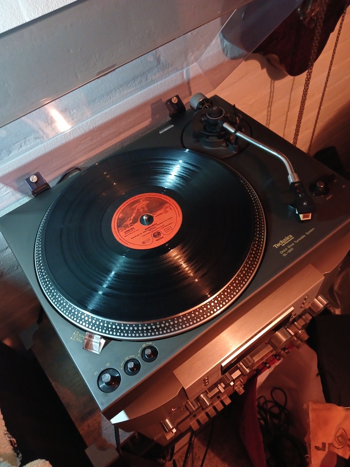 Technics SL-1810 Direct Drive Platenspeler -Zeer Goede Staat, Ophalen, Pitch-regelaar, Zo goed als nieuw, Platenspeler
