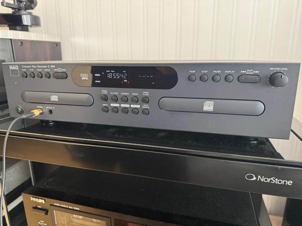 NAD C660 Dual Deck CD Recorder + MP3 + HDCD, Ophalen of Verzenden, Zo goed als nieuw, Overige merken
