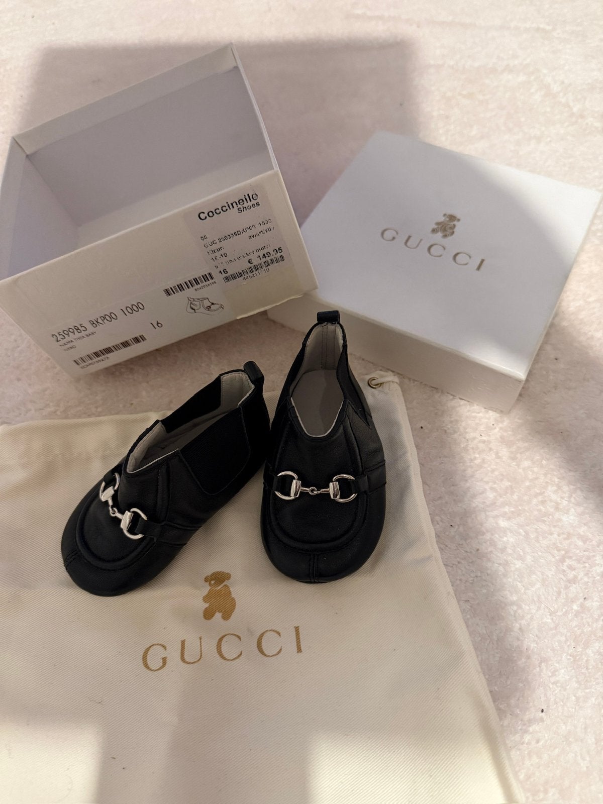 Gucci baby schoenen maat 16, Ophalen of Verzenden, Zo goed als nieuw, Schoenen