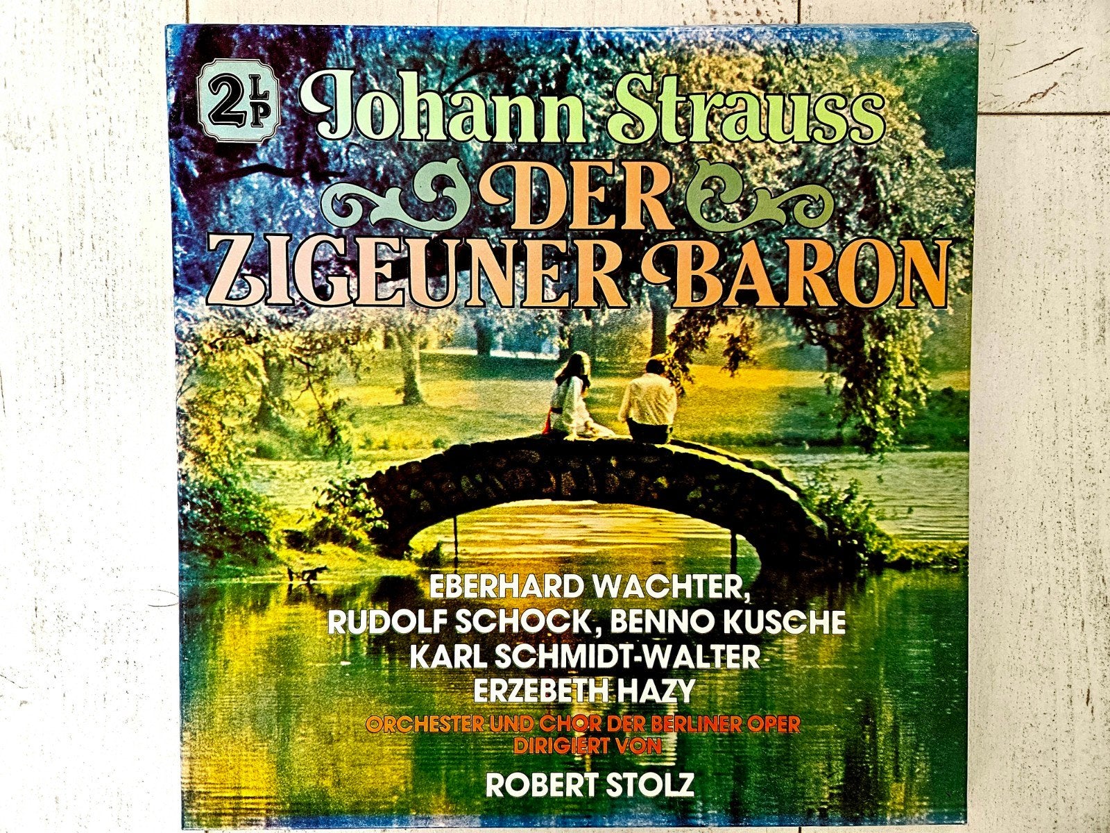 Johann Strauss - Der Zigeuner Baron 2x LP, Cd's en Dvd's, Vinyl | Klassiek, Gebruikt, Overige componisten, Opera of Operette, Ophalen of Verzenden