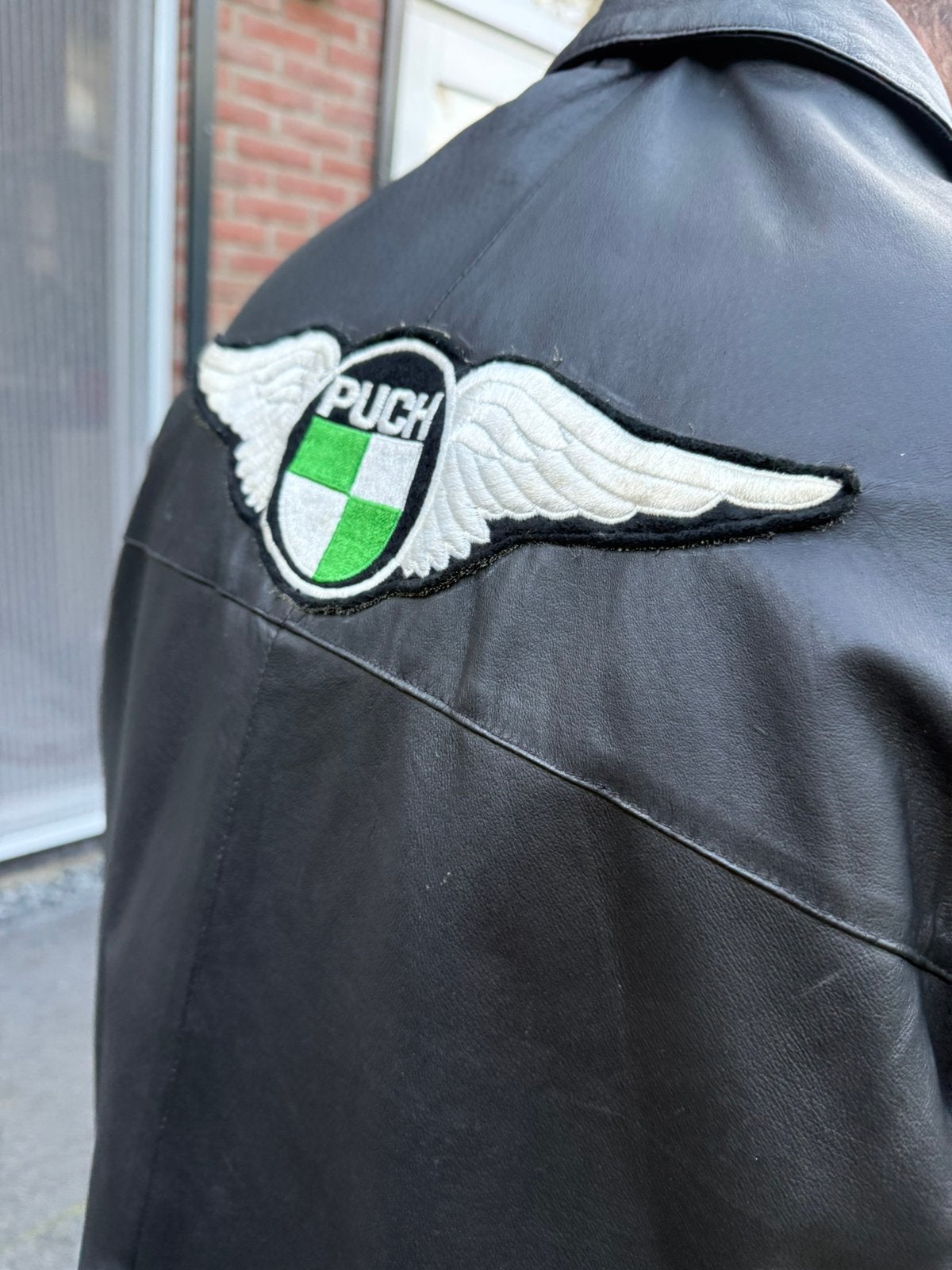 Leren PUCH Brommer jas L/XL, Ophalen of Verzenden, Zo goed als nieuw, Overige modellen
