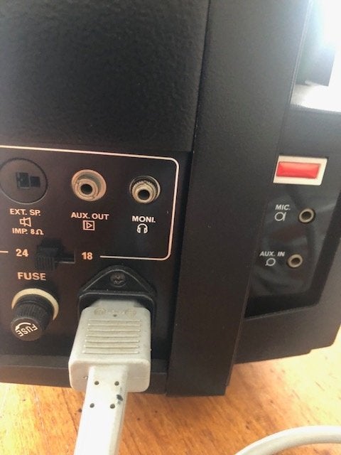 super 8 projector Elmo met tafel en scherm, Ophalen, 1960 tot 1980, Projector