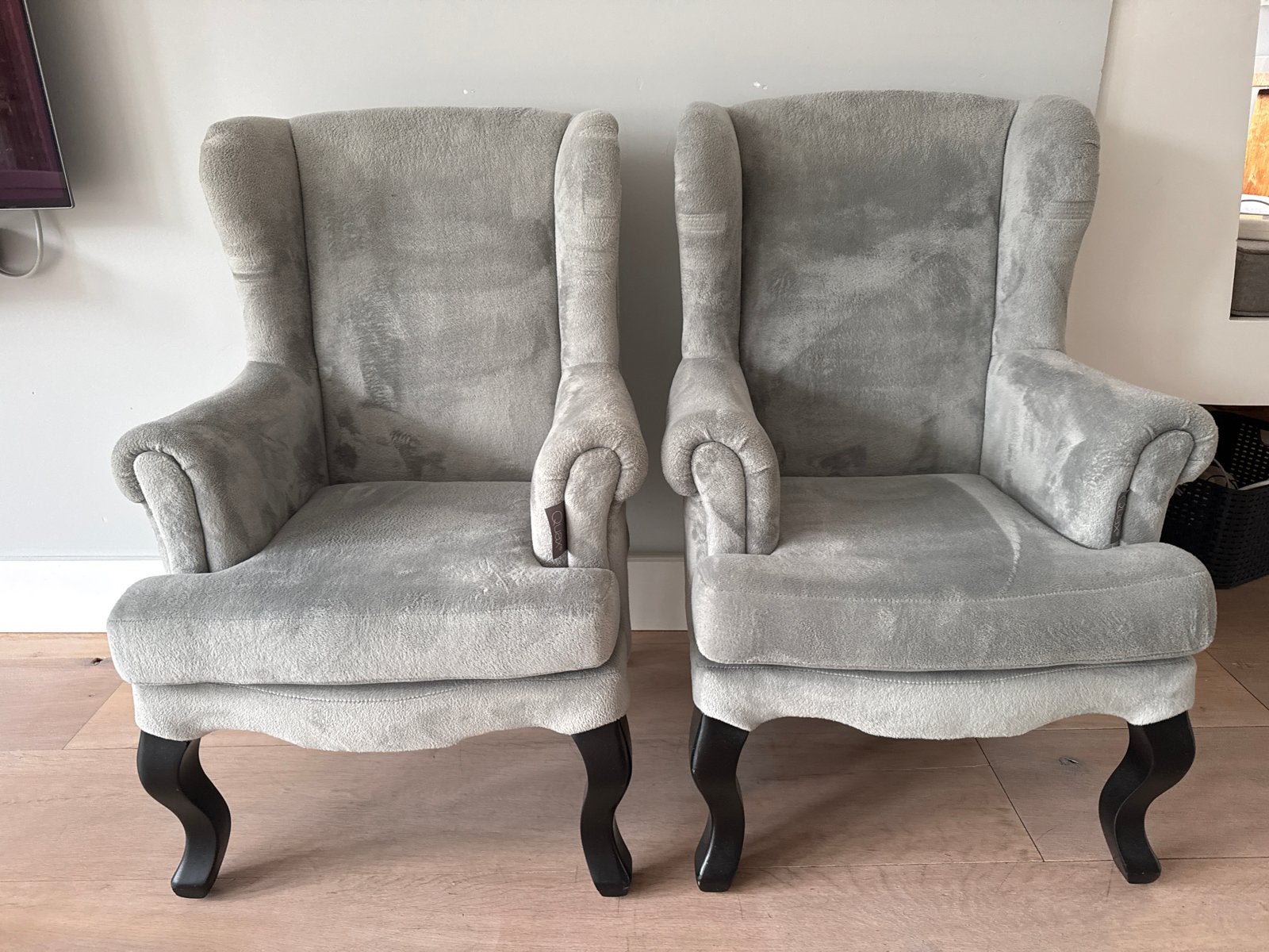 2 grijze kinderfauteuils - zo goed als nieuw, Kinderen en Baby's, Ophalen, Zo goed als nieuw, Stoel