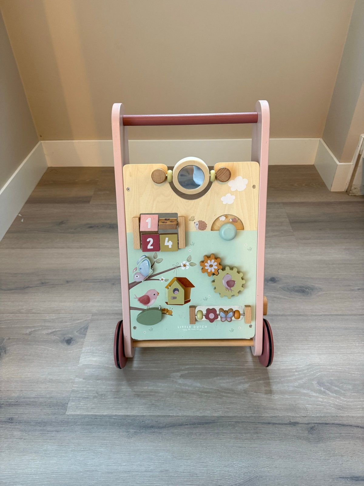 Little Dutch Houten Loopwagen Flowers & Butterflies, Ophalen, Zo goed als nieuw, Overige typen