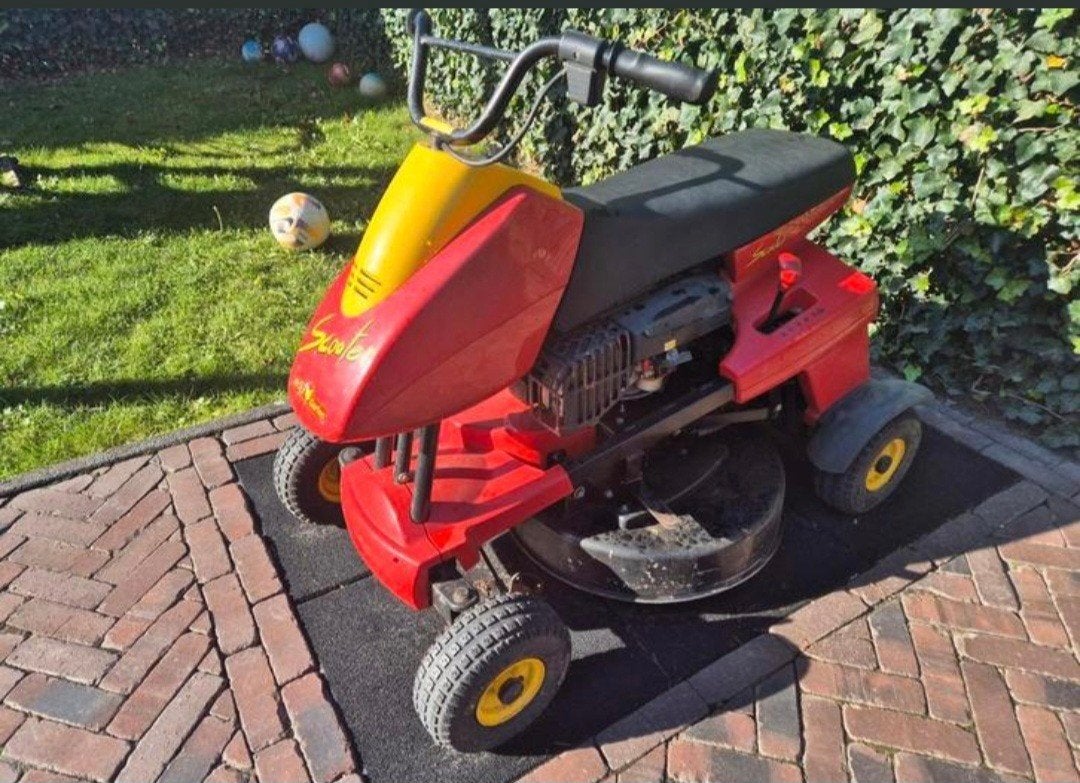 Wolf Garten Scooter zitmaaier, Ophalen, Cirkelmaaier, Benzine-grasmaaier, 50 cm of meer