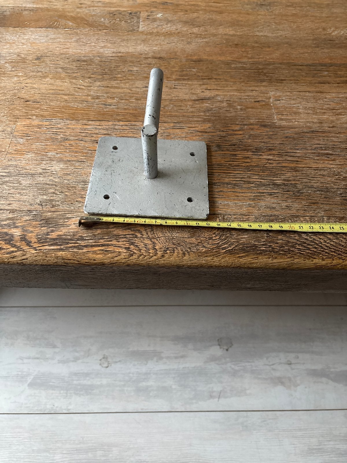 2x Verzinkte paalhouders voor palen of balken, Ophalen, Gebruikt, 50 tot 100 mm, Overige typen
