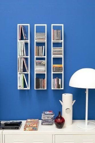 IKEA Lerberg CD/DVD/Bluray rek (6x), Huis en Inrichting, Woonaccessoires | Cd- en Dvd-rekken, Ophalen, Gebruikt, Metaal, 25 tot 75 discs