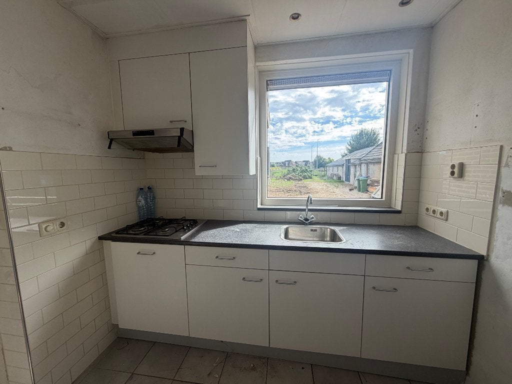 Keuken kasten met vaatwasser en afzuigkap, Ophalen, Gebruikt, Wit, Hoekkeuken