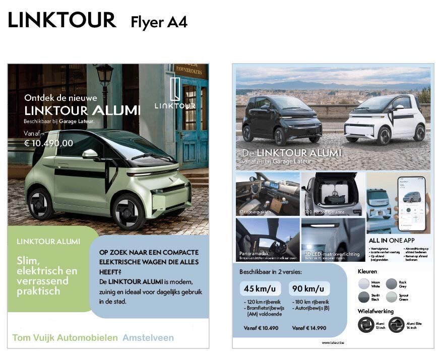 NIEUW: Link-Tour Brommobiel, Ophalen, Nieuw, 46 km of meer, 16 km/u of meer