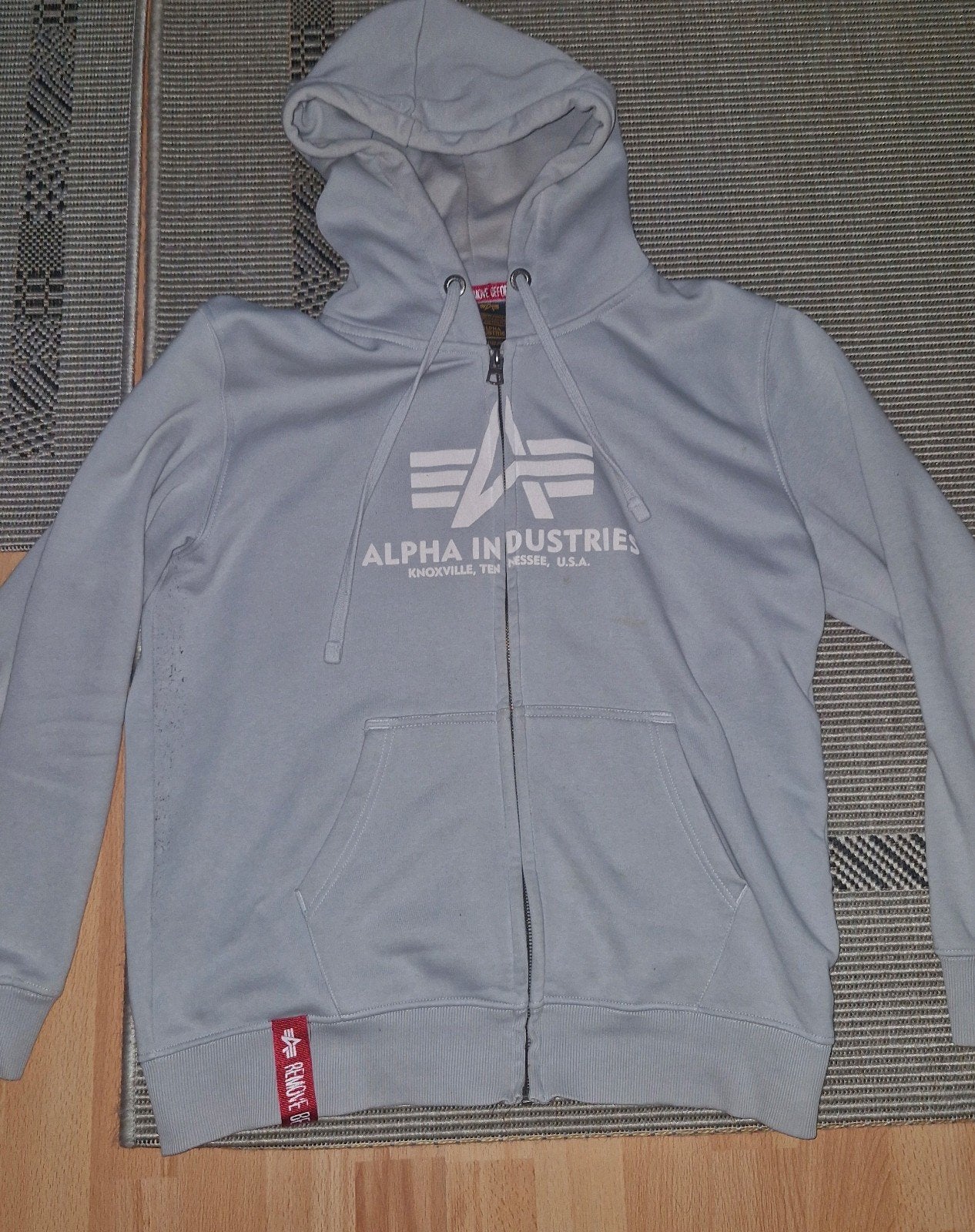 Alpha industries kleding mt L, Ophalen of Verzenden, Zo goed als nieuw, Grijs