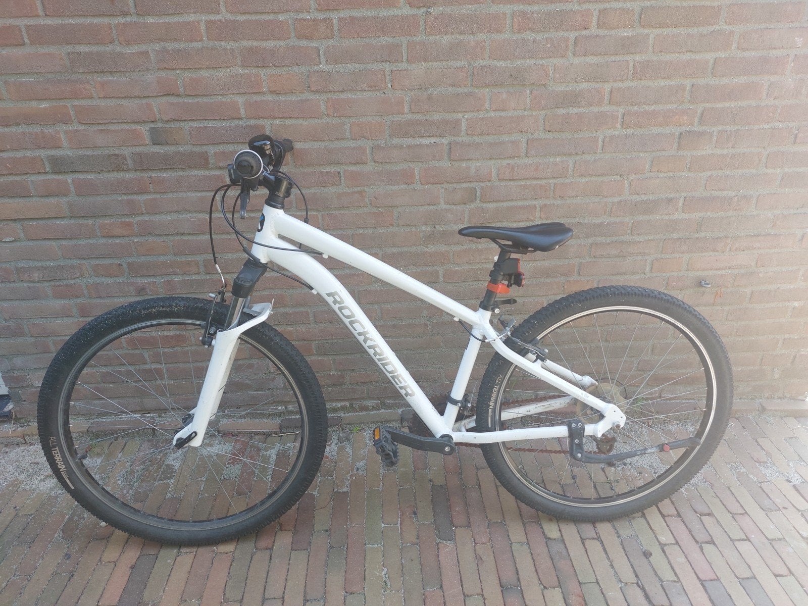 Rockrider mountainbike - Wit - Gebruikt, Gebruikt, Velgrem, 45 tot 49 cm, Dames