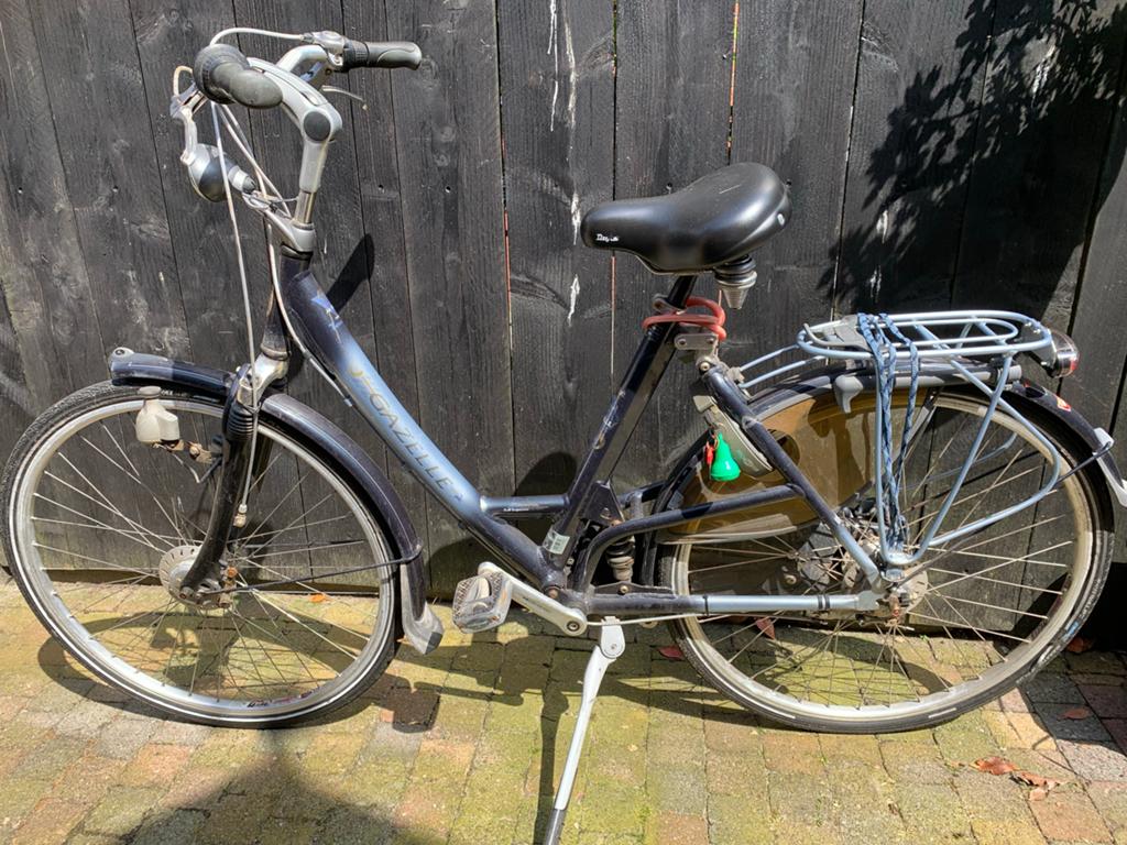 Gazelle damesfiets met versnellingen en lage instap, Ophalen, Velgrem, Gazelle, 53 tot 56 cm