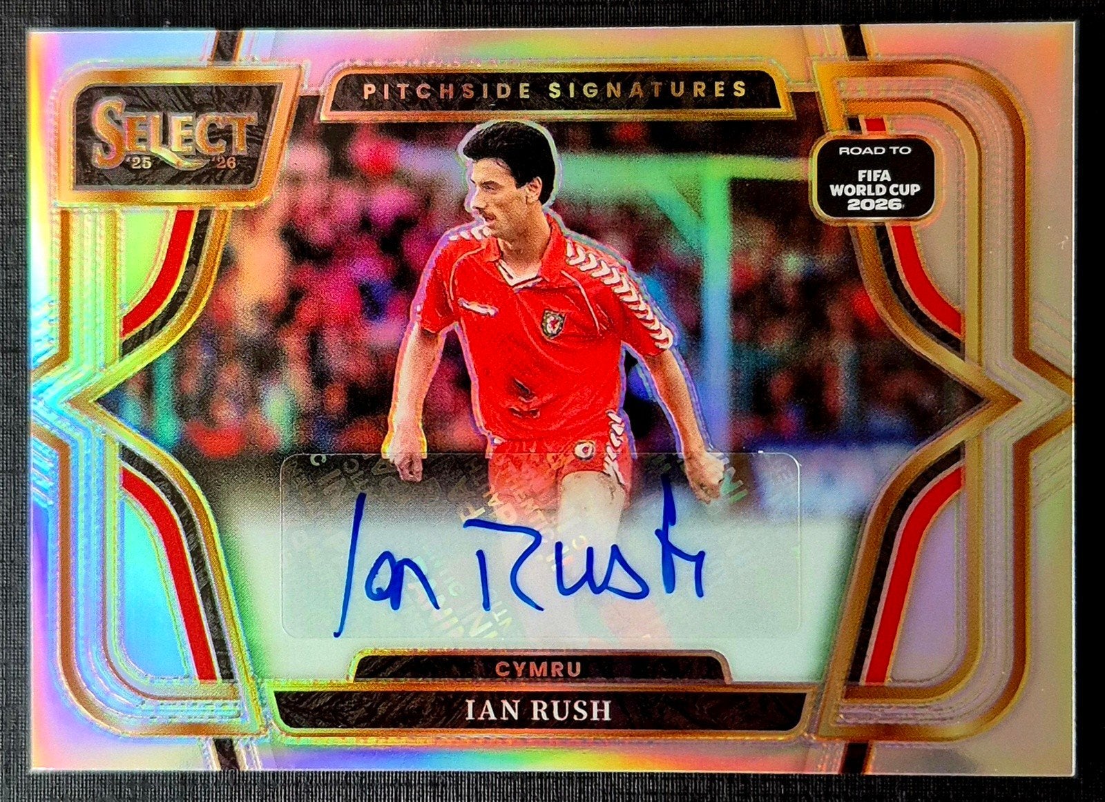 Panini Select Prizm Autograph Ian Rush - Liverpool FC / Wale, Ophalen of Verzenden, Zo goed als nieuw, Buitenlandse clubs, Poster, Plaatje of Sticker