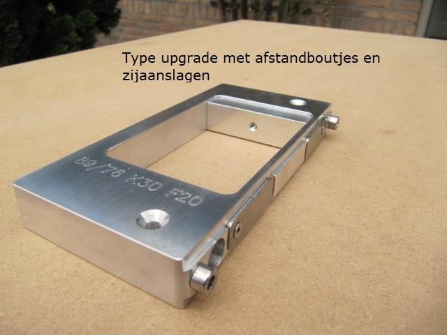 Set alu combi freesmal scharnieren+rail 4x 76/89 -vernieuwd-, Ophalen of Verzenden, Nieuw