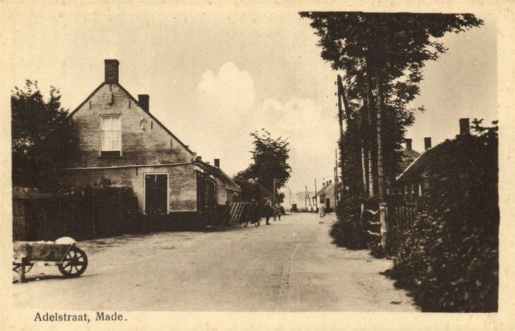 Adelstraat, Made. - ongelopen, Ophalen of Verzenden, 1920 tot 1940, Ongelopen, Noord-Brabant