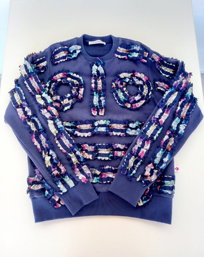 Paarse sweater van Walter van Beirendonck maat M, Walter van Beirendonck, Maat 48/50 (M), Paars, Nieuw