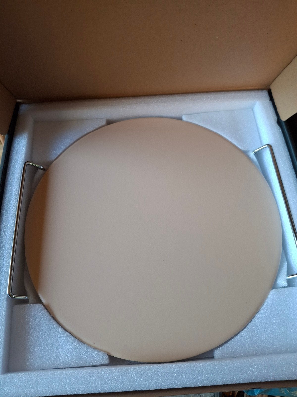 Pizzasteen met handvatten voor BBQ, oven, kaasdoek barbecue, Ophalen of Verzenden, Nieuw
