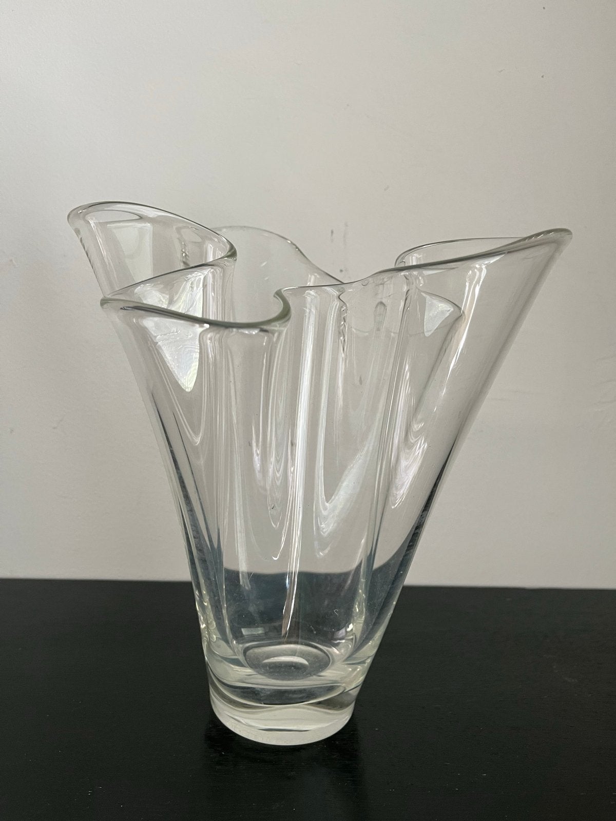 Glazen Zakdoekvaas - Uniek Design, Ophalen of Verzenden, Overige kleuren, Glas
