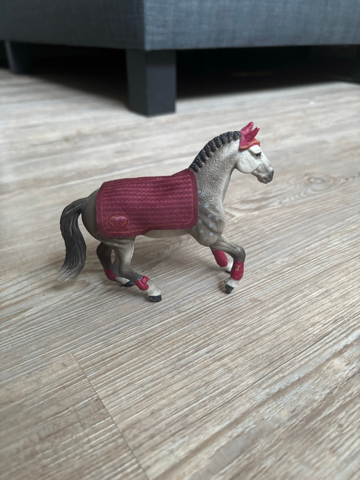Schleich paard met dekje, Ophalen of Verzenden, Zo goed als nieuw, Jongen of Meisje