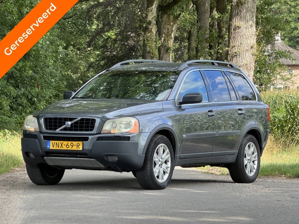 Volvo XC90 handgeschakeld VERKOCHT D5 (bj 2004), Overige merken, Gebruikt, 163 pk, Leder