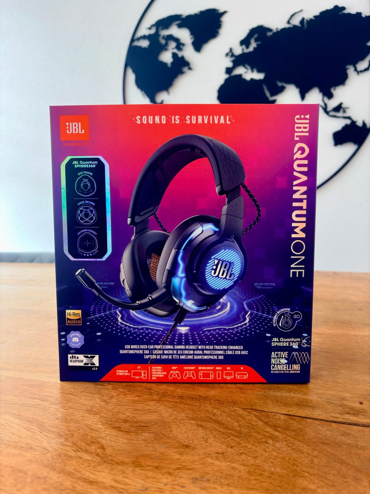 JBL Quantum One - Noise-Cancelling, Over-Ear Gaming Headset, Ophalen, JBL, Zo goed als nieuw, Over-ear
