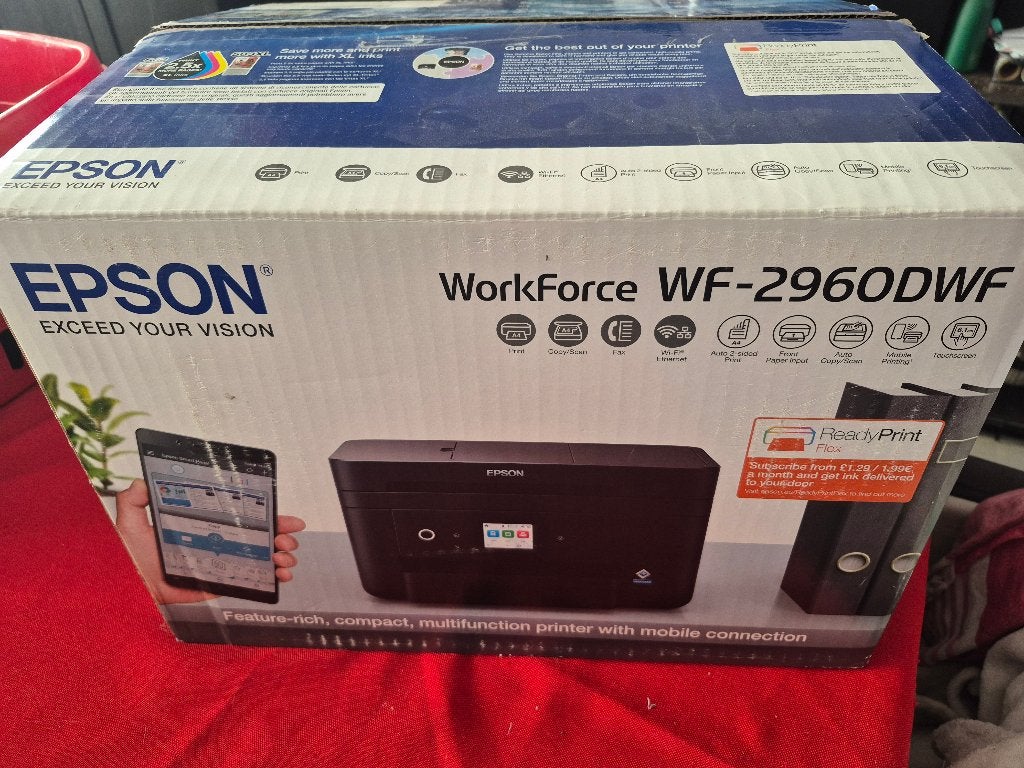 Epson WorkForce WF-2960DWF all-in-one printer, Computers en Software, Printers, Gebruikt, All-in-one, Inkjetprinter, Faxen, Kleur printen