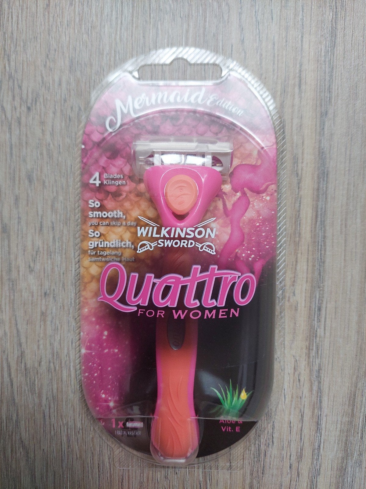 Wilkinson Quattro Mermaid edition scheermes, Ophalen of Verzenden, Nieuw, Overige typen
