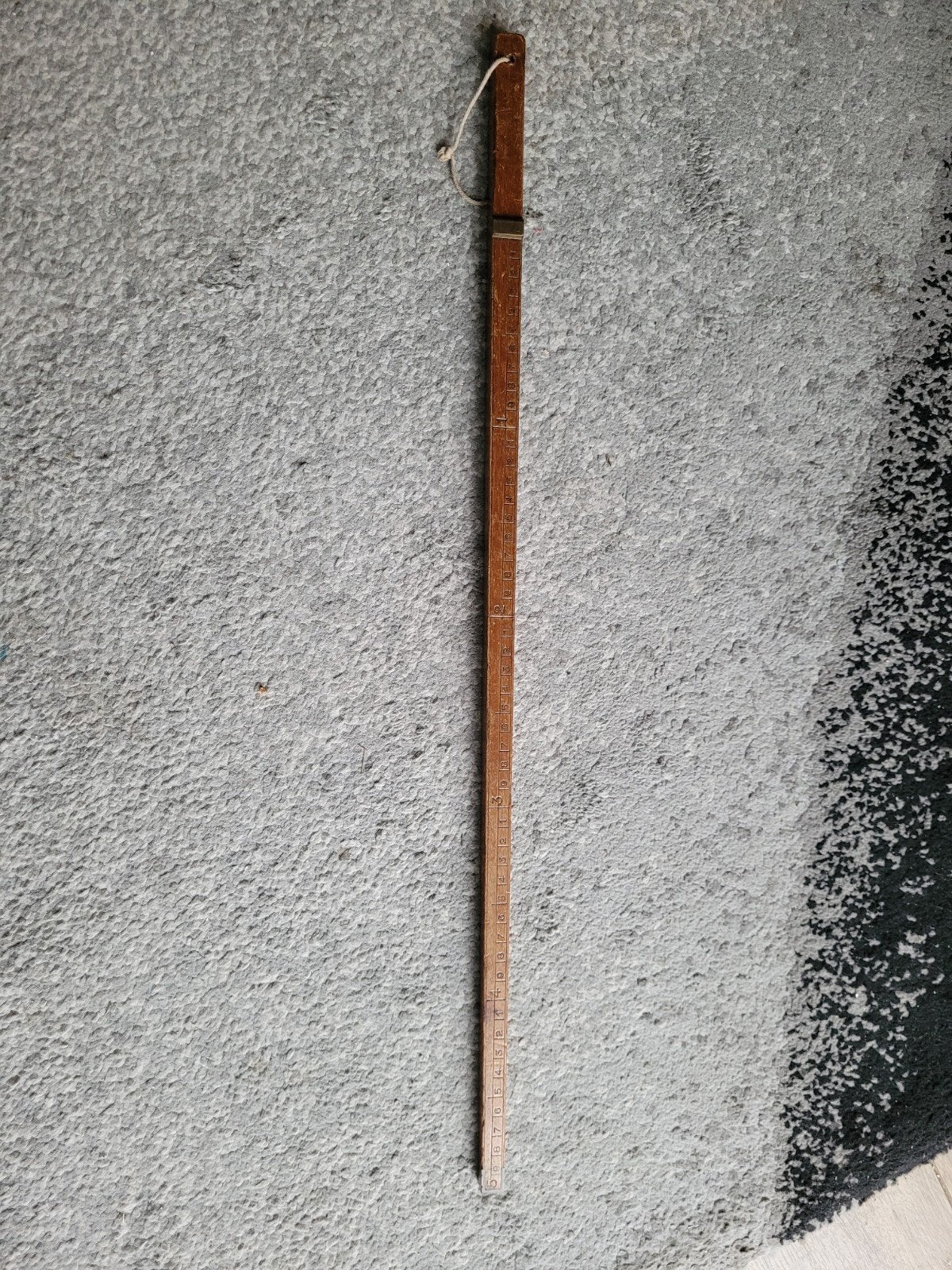 meetlat meetstok halve meter antiek, Antiek en Kunst, Ophalen