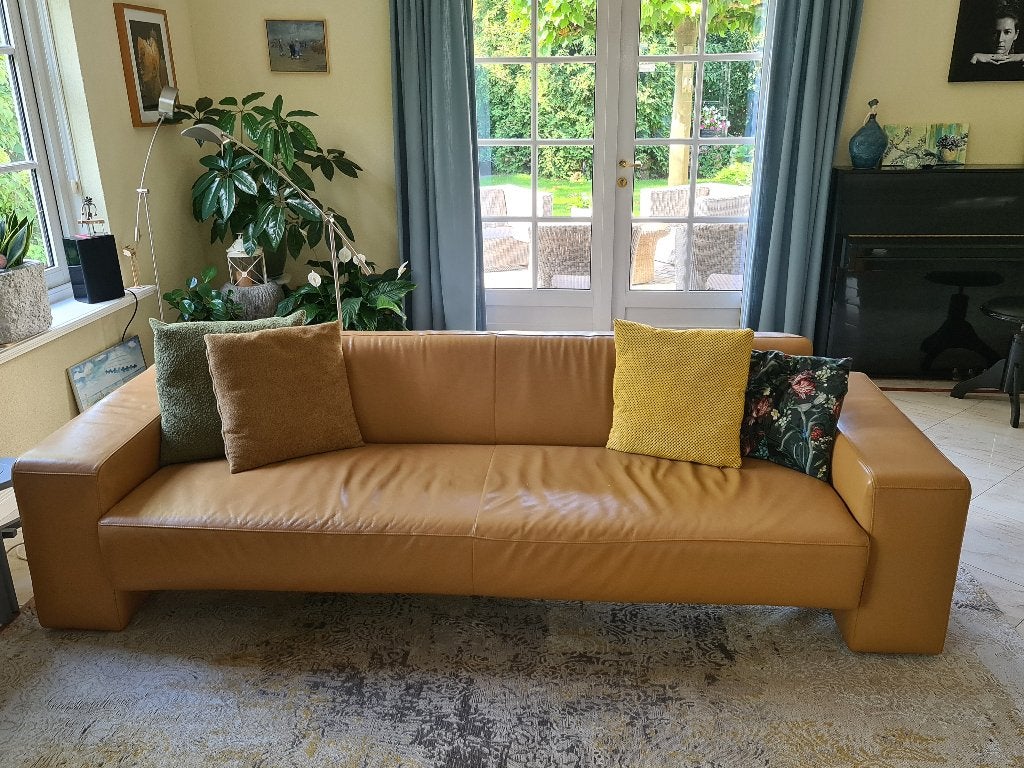 Koinor 4-zitsbank - Leder, Ophalen, Gebruikt, Rechte bank, 200 tot 250 cm