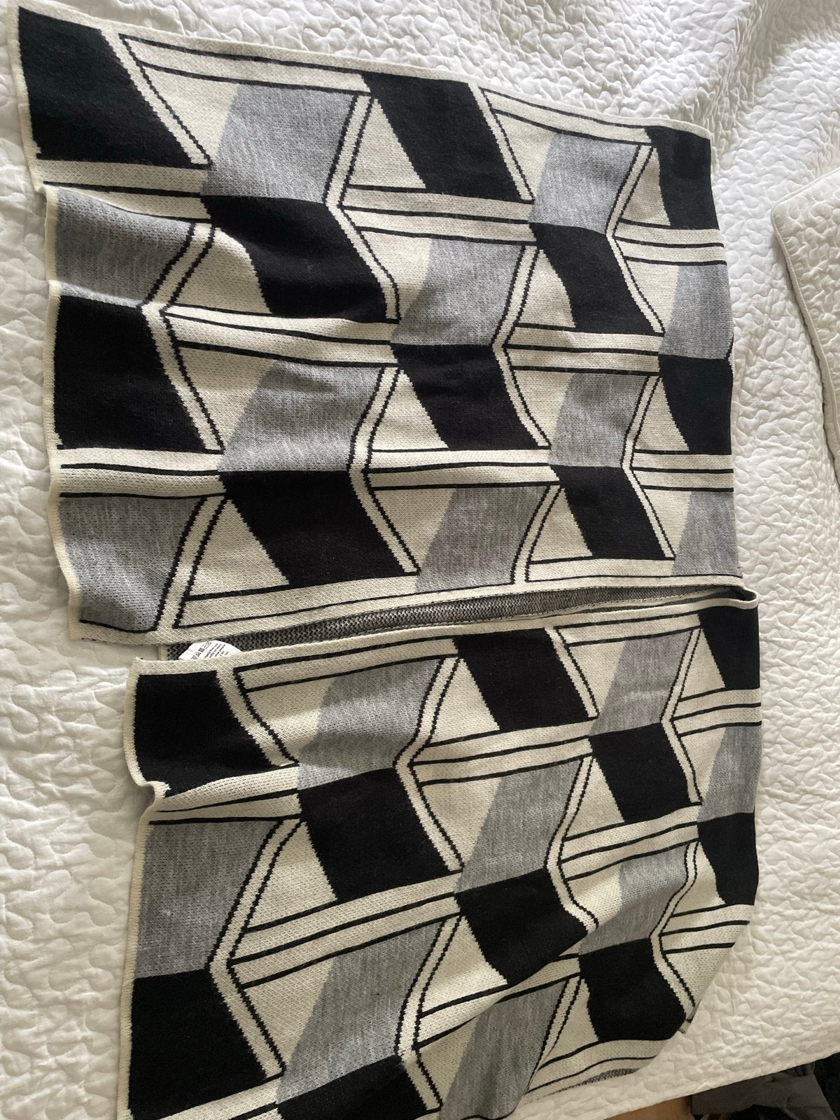 Stijlvolle Cape/Omslagdoek met Geometrisch Patroon, Kleding | Dames, Overige Dameskleding, Verzenden, Zo goed als nieuw