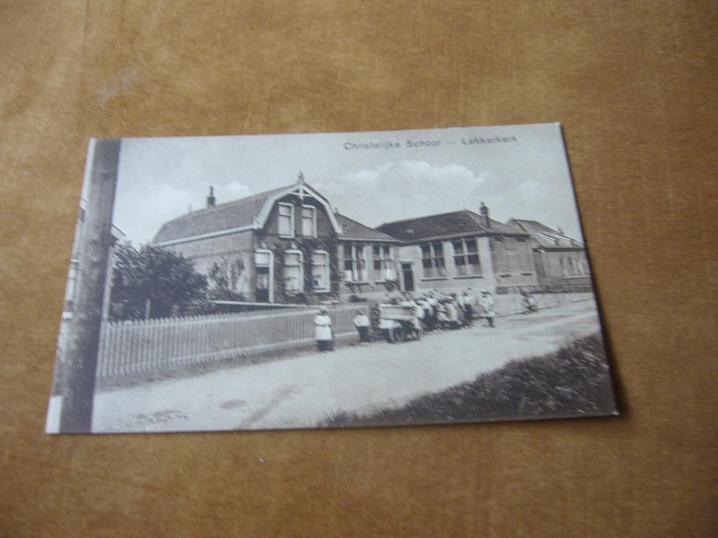 LEKKERKERK =  CHRISTELIJKE  SCHOOL, Verzamelen, Ansichtkaarten | Nederland, Ophalen of Verzenden, 1920 tot 1940, Ongelopen