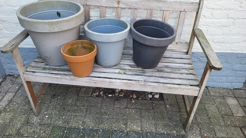 Gratis potten afhalen, Tuin en Terras, Bloempotten, Ophalen, Overige materialen, Gebruikt, Rond