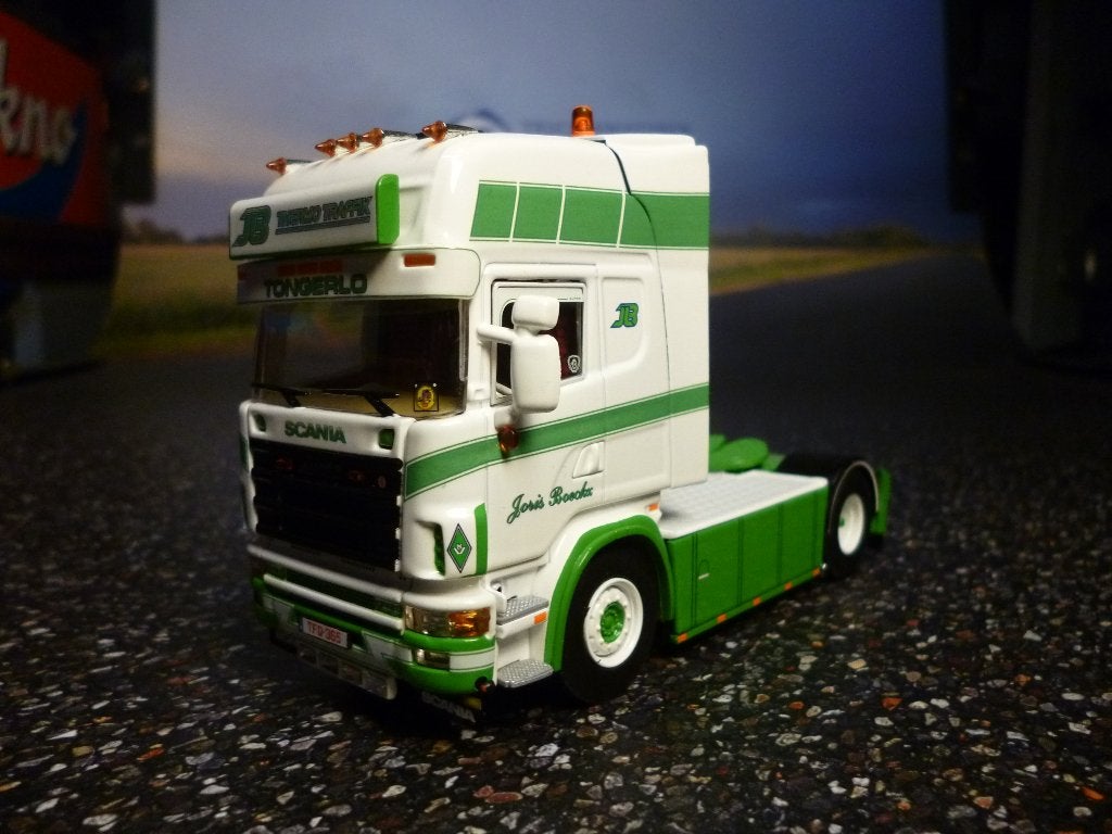 WSI Scania 164 JLB Trans met certificaat, Hobby en Vrije tijd, Ophalen of Verzenden, Nieuw, Bus of Vrachtwagen, Wsi