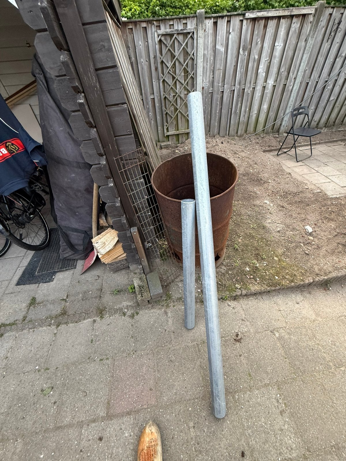 Zinken regenpijp,, Ophalen, Zo goed als nieuw, Zink, Minder dan 2 meter