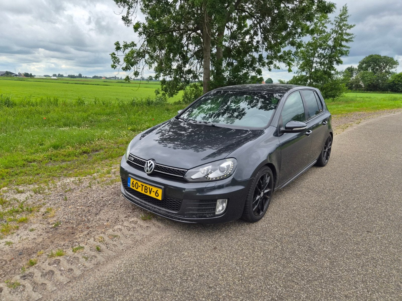 Volkswagen Golf 6 GTD DSG 2011 Zwart, Auto's, 4 cilinders, Zwart, Diesel, Golf