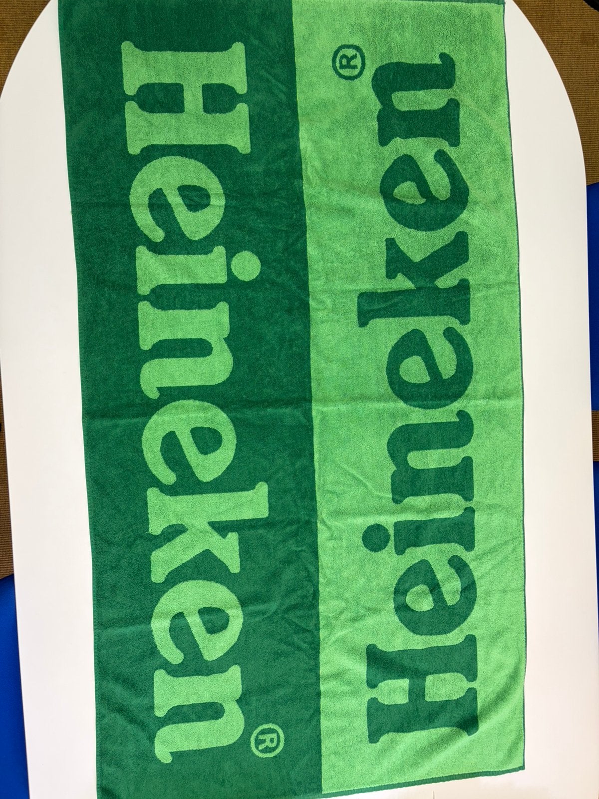 Heineken strandlakens, Ophalen of Verzenden, Nieuw, Groen, Badlaken