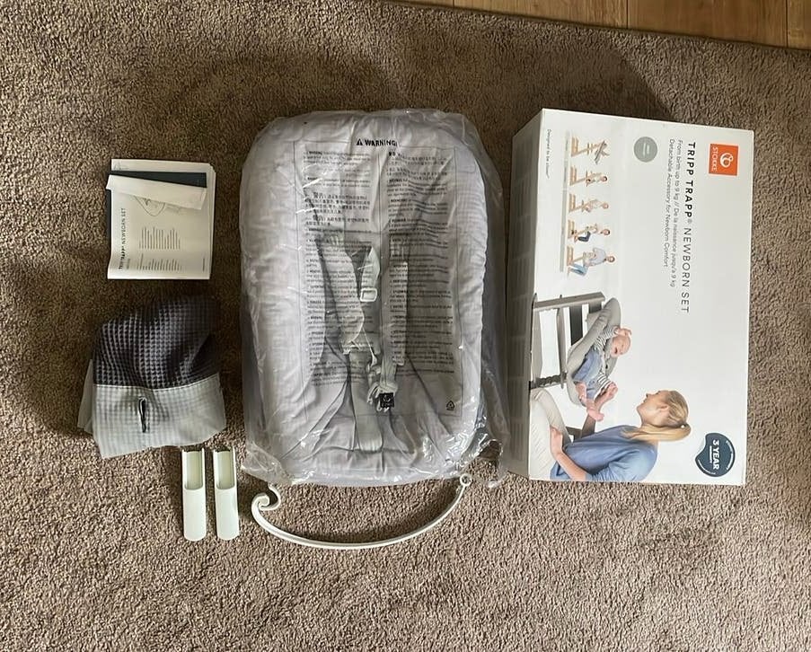 Stokke tripp trapp newborn stoel, Ophalen, Zo goed als nieuw, Meegroeistoel