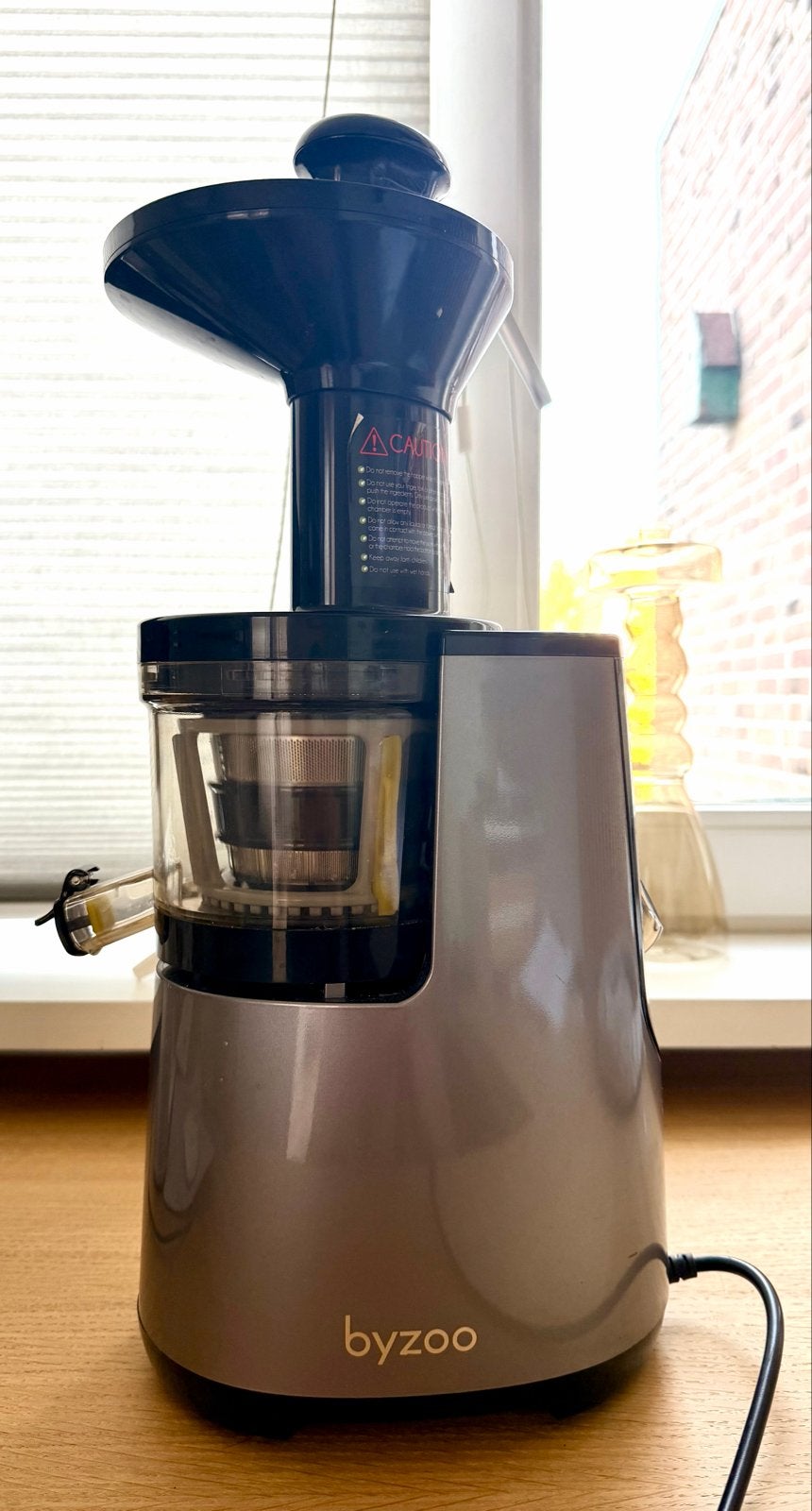 Byzoo Slowjuicer - Zo goed als nieuw, Ophalen, Zo goed als nieuw, Elektrisch, Slowjuicer