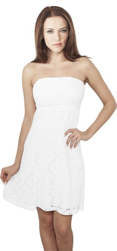 Wit kanten strapless jurkje lace dress beach strand jurk, Wit, Nieuw, Ophalen of Verzenden, Urban classics