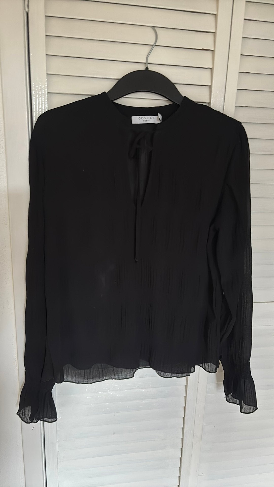 Costes blouse zwart maat M, Ophalen of Verzenden, Zo goed als nieuw, Maat 38/40 (M), Zwart
