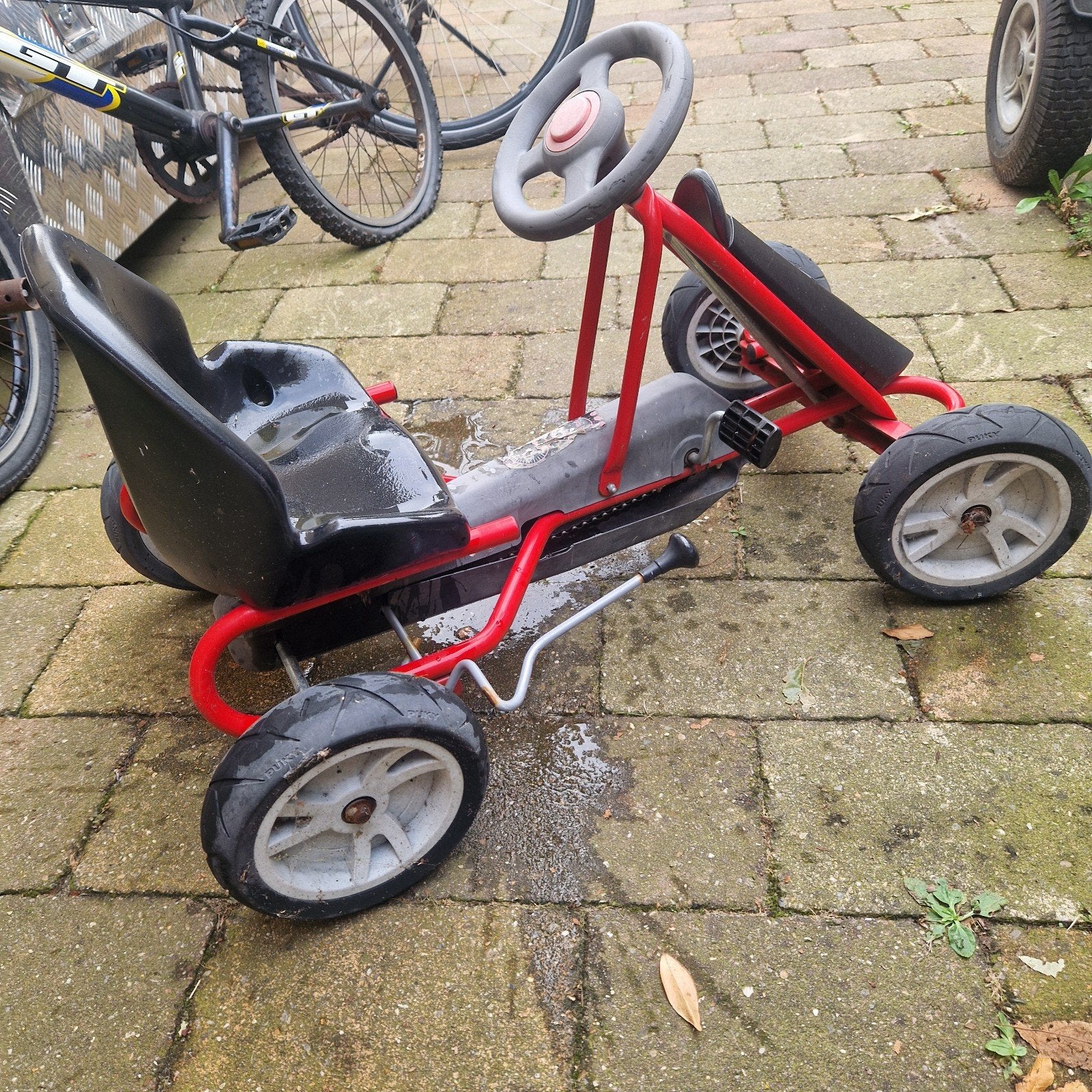 Puky skelter, rood met zwart, gebruikt, Ophalen