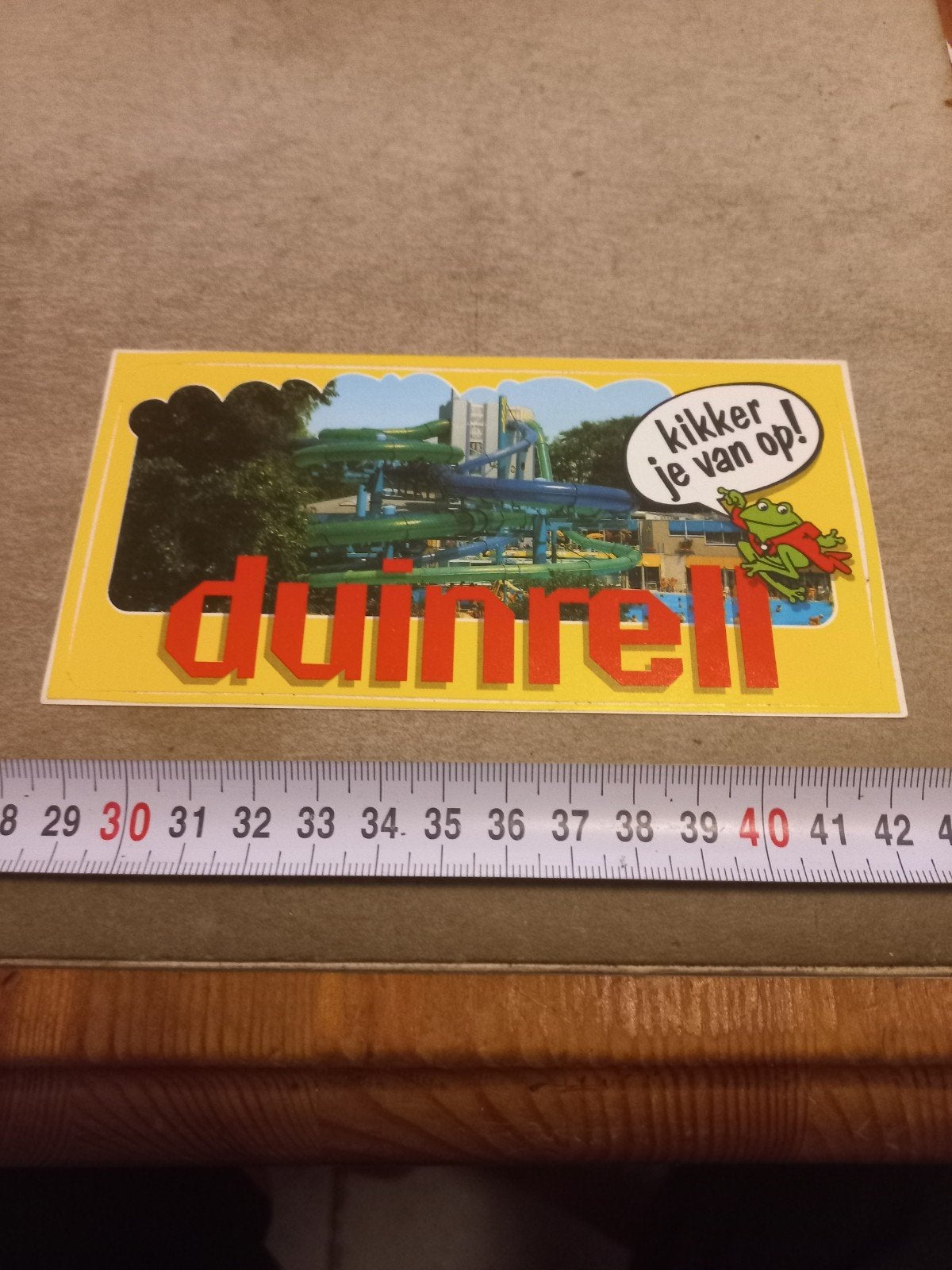 Duinrell sticker - Kikker je van op! (Waterpark), Ophalen of Verzenden, Gebruikt, Overige typen
