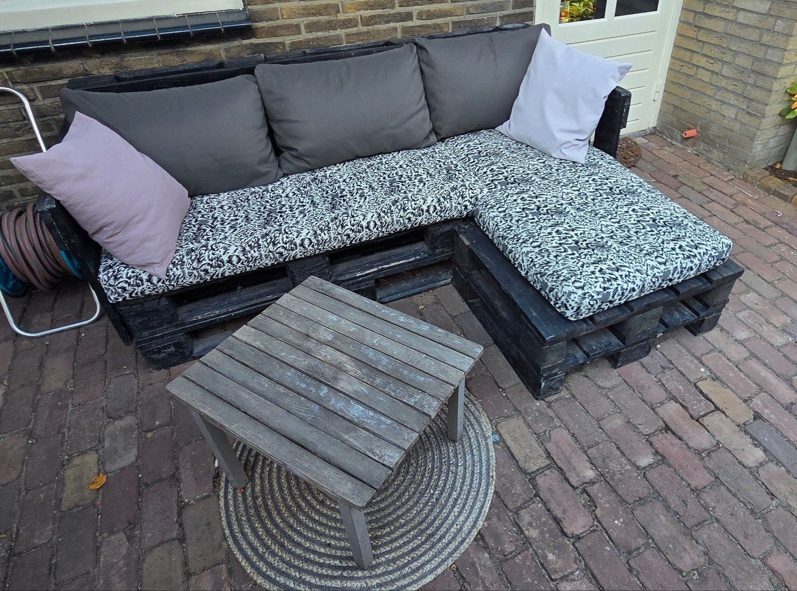 Loungeset tuinmeubel, Ophalen, Gebruikt, 3 zitplaatsen, Loungeset