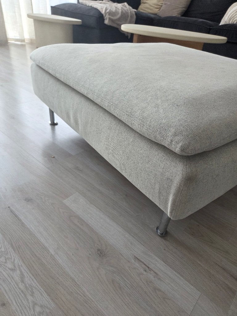 Hocker/voetenbank ikea met extra hoes, Ophalen, Gebruikt, Overige maten, 75 tot 100 cm