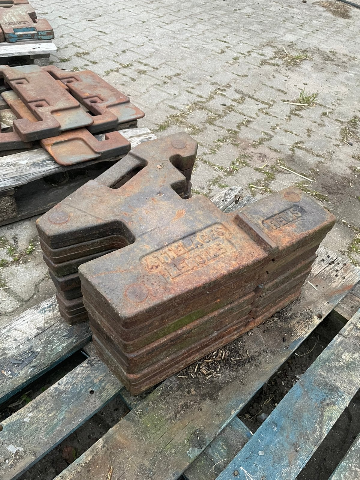 Gewicht gewichten ford Reims john deere treckerslep, Ophalen